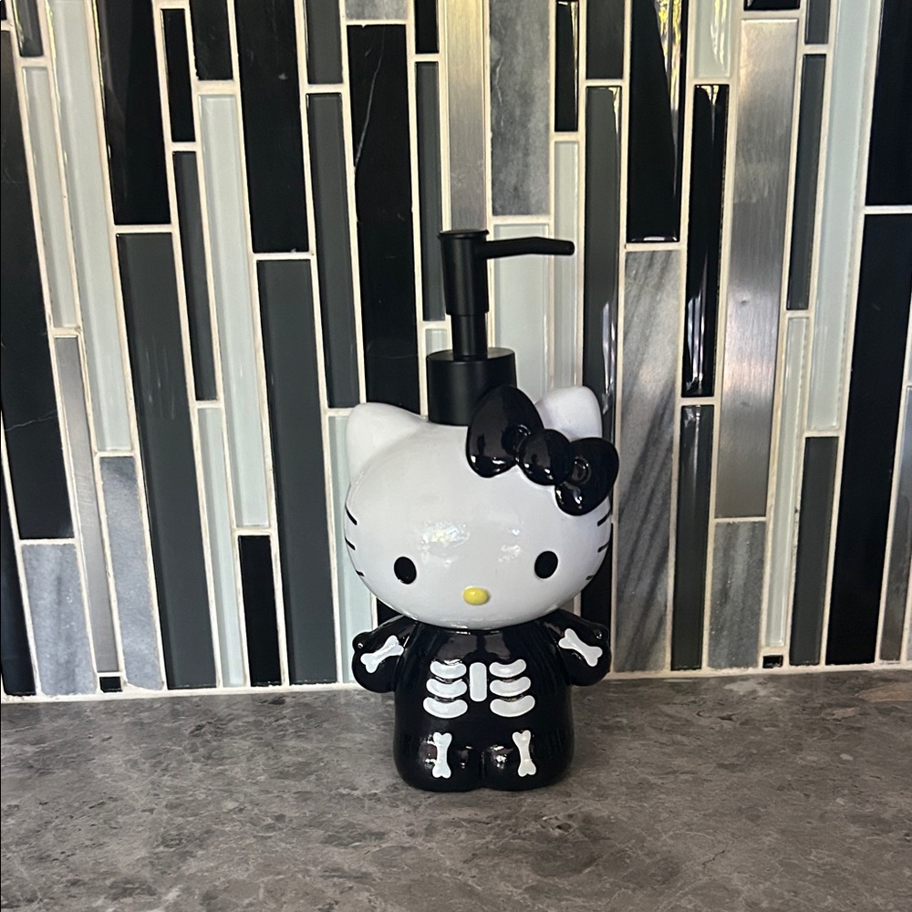 Hello Kitty Black and White Soap Dispenser